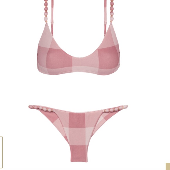 ViX Paula Hermanny Evie Duchesse Beads Tri Top - Picture 1 of 16